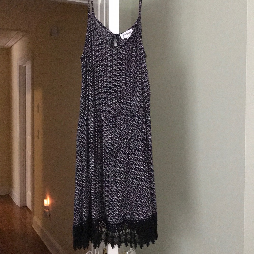 Black and white shirt sun dress